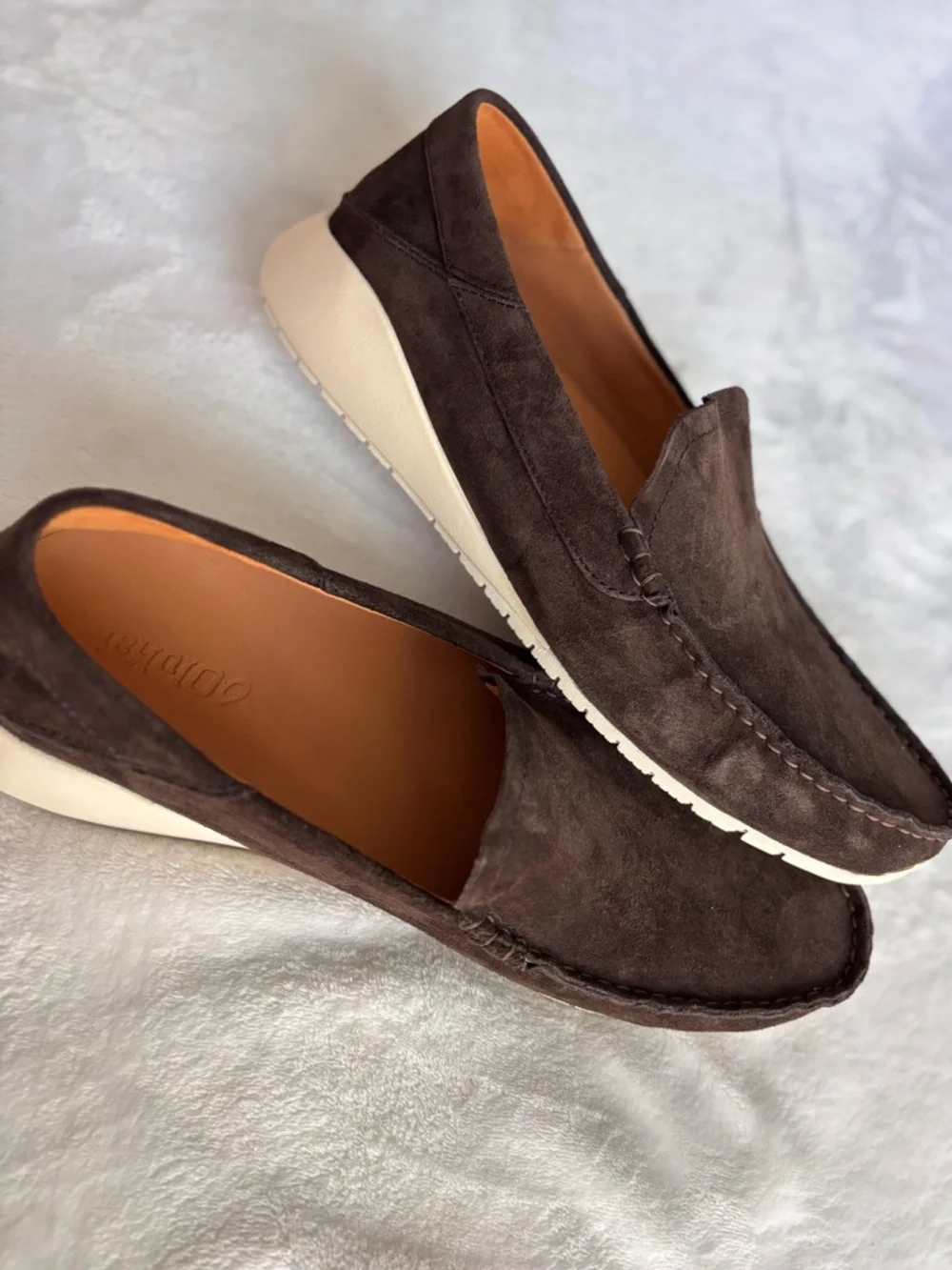 OLUKAI Men's Ka'a Brown Italian Suede Slip On Loafer--NEW--12